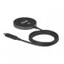Ασύρματος φορτιστής pad CLUB3D CAC-3027 Qi2 25W MagSafe-συμβατό μαγνητικό pad, DC φορτιστής για εσωτερικούς χώρους, καλώδιο 1 m, μαύρο