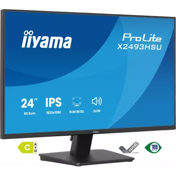 Οθόνη IIYAMA X2493HSU-B1 24 ιντσών (60,5 cm) IPS 16:10 HDMI DisplayPort 2×USB