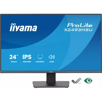 Οθόνη IIYAMA X2493HSU-B1 24 ιντσών (60,5 cm) IPS 16:10 HDMI DisplayPort 2×USB