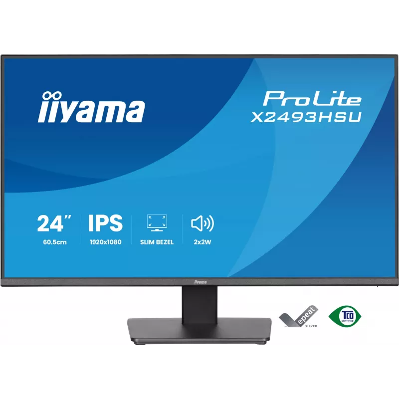 Οθόνη IIYAMA X2493HSU-B1 24 ιντσών (60,5 cm) IPS 16:10 HDMI DisplayPort 2×USB