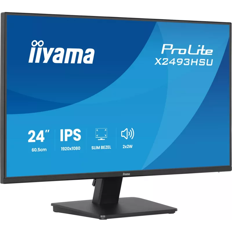 Οθόνη IIYAMA X2493HSU-B1 24 ιντσών (60,5 cm) IPS 16:10 HDMI DisplayPort 2×USB