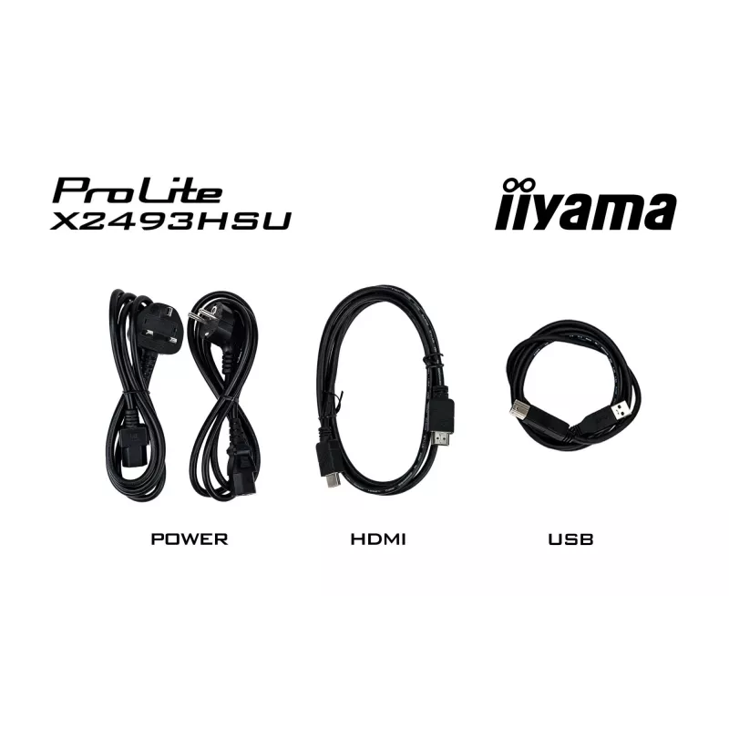 Οθόνη IIYAMA X2493HSU-B1 24 ιντσών (60,5 cm) IPS 16:10 HDMI DisplayPort 2×USB