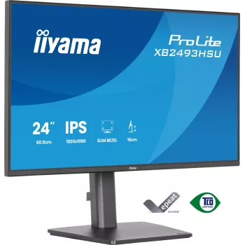 Οθόνη υπολογιστή IIYAMA ProLite XB2493HSU-B1 60,5 cm (23,8 ιντσών) Full HD IPS LED, 1920×1080, 1 ms, γωνία θέασης 178°, USB-Hub, ηχεία, μαύρο