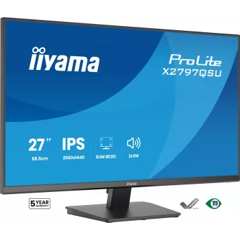 Οθόνη υπολογιστή IIYAMA ProLite X2797QSU-B1 27 ιντσών (68,6 cm) 2560×1440 IPS LED ματ, 1 ms, USB 3.2 Hub, ηχεία, VESA