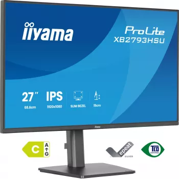 iiyama ProLite XB2793HSU-B1 Οθόνη υπολογιστή 68,6 cm (27 ιντσών) 1920 x 1080 pixel Full HD LED μαύρο