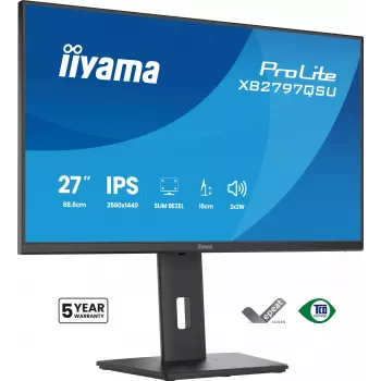 iiyama ProLite XB2797QSU-B1 Οθόνη υπολογιστή 68,6 cm (27 ιντσών) 2560 x 1440 pixel Quad HD LED μαύρο