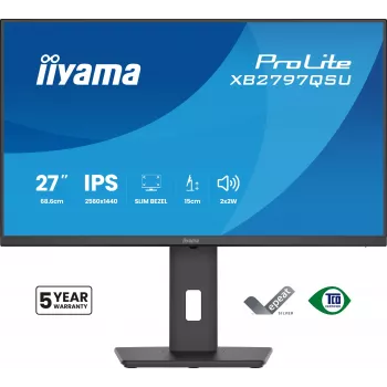iiyama ProLite XB2797QSU-B1 Οθόνη υπολογιστή 68,6 cm (27 ιντσών) 2560 x 1440 pixel Quad HD LED μαύρο