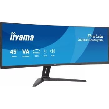 Οθόνη υπολογιστή IIYAMA XCB4594DQSU-B1 44 ιντσών (111.8 cm) Curved Dual QHD 5120×1440 VA LED, 2 ms, USB-C, USB 3.2, VESA, ηχεία