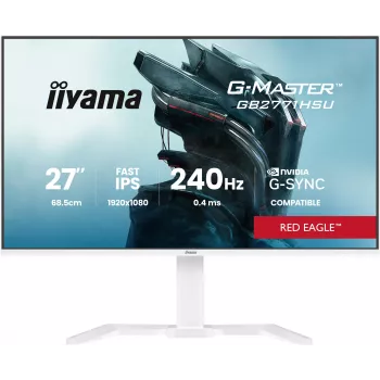 Οθόνη gaming IIYAMA GB2771HSU-W1 27 ιντσών (68,6 cm) Full HD – HDMI, DisplayPort, USB – λευκό