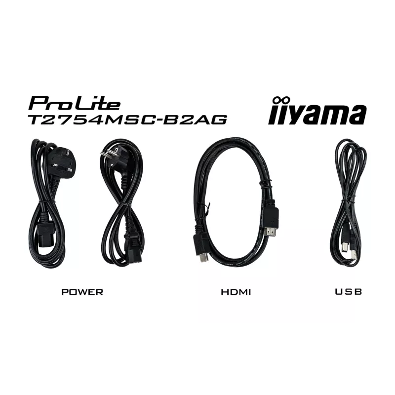 Οθόνη IIYAMA ProLite T2754MSC-B2AG 27 ιντσών (68,6 cm) Full HD LED HDMI/VGA/USB, μαύρο