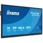 Διαδραστική επίπεδη οθόνη IIYAMA TE7513A-B2AG 75 inch 4K UHD Touchscreen, 500 cd/m², Wi‑Fi, Android, 24/7