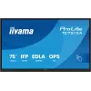Διαδραστική επίπεδη οθόνη IIYAMA TE7513A-B2AG 75 inch 4K UHD Touchscreen, 500 cd/m², Wi‑Fi, Android, 24/7