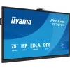 Διαδραστική επίπεδη οθόνη IIYAMA TE7513A-B2AG 75 inch 4K UHD Touchscreen, 500 cd/m², Wi‑Fi, Android, 24/7
