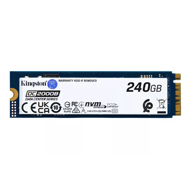 Kingston Technology 240G DC2000B PCIe 4.0 M.2 2280 Enterprise SSD (χωρίς ψύκτρα)