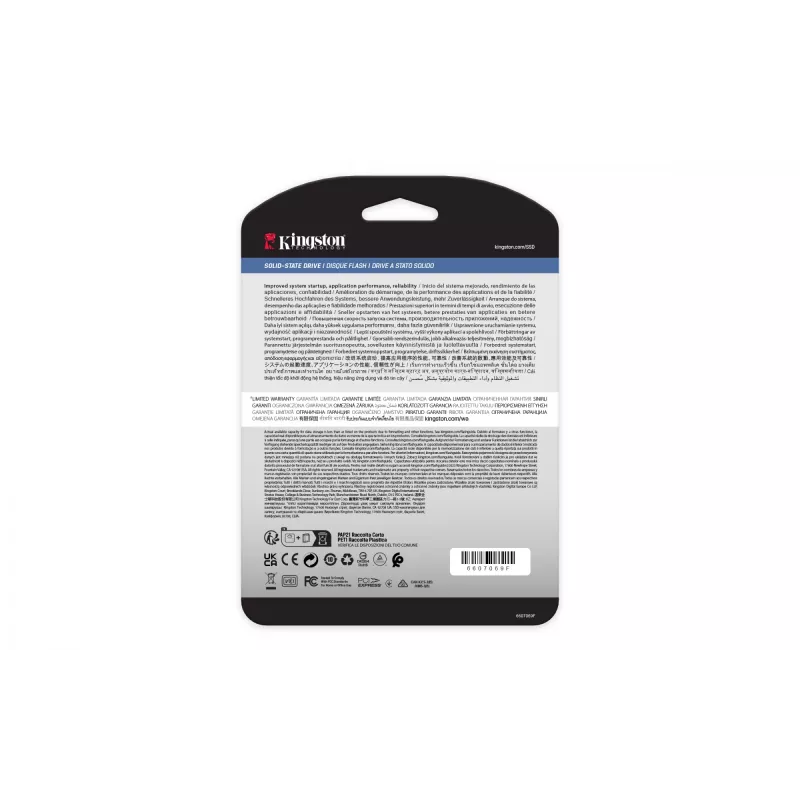 Kingston Technology 240G DC2000B PCIe 4.0 M.2 2280 Enterprise SSD (χωρίς ψύκτρα)