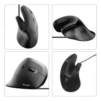 Equip 245119 Ποντίκι Universal Δεξιόχειρας USB Type-A + USB Type-C Οπτικό 7200 DPI