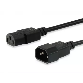 Καλώδιο τροφοδοσίας Equip 112101 Μαύρο 3 m C13 C14 θηλυκό