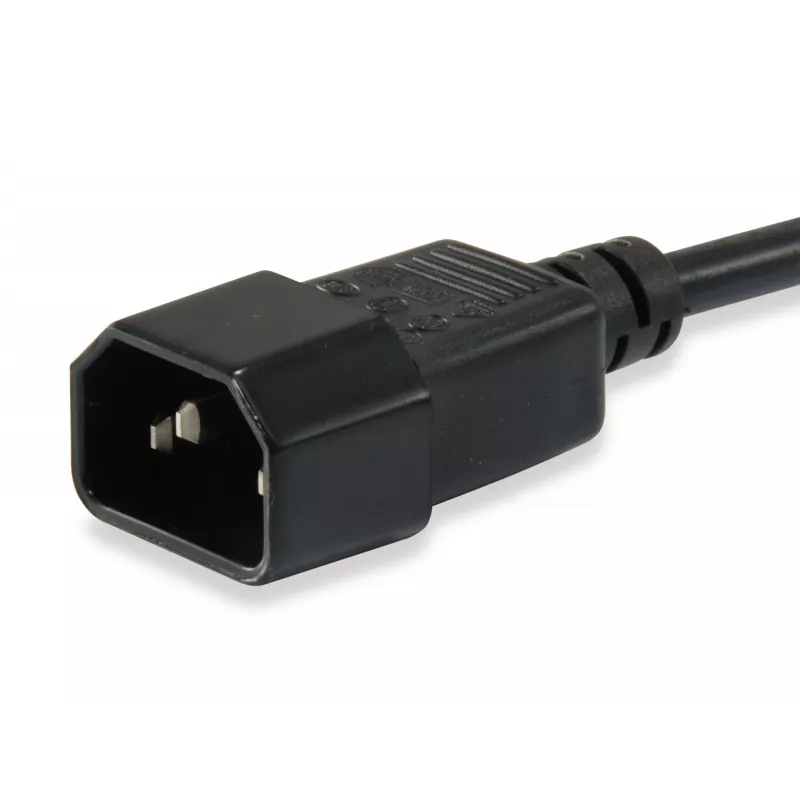 Καλώδιο τροφοδοσίας Equip 112101 Μαύρο 3 m C13 C14 θηλυκό