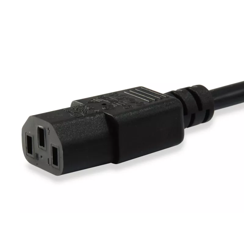 Καλώδιο τροφοδοσίας Equip 112101 Μαύρο 3 m C13 C14 θηλυκό