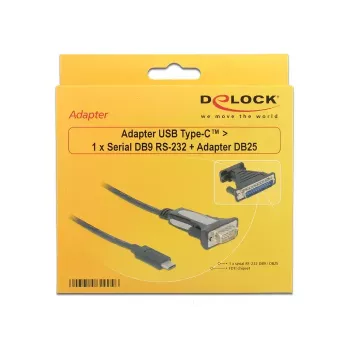 Σειριακό καλώδιο DeLOCK 62904 μαύρο 1,8 m DB-9