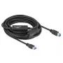 Καλώδιο USB DeLOCK 85380 USB 3.2 Gen 1 10 m USB A USB B μαύρο