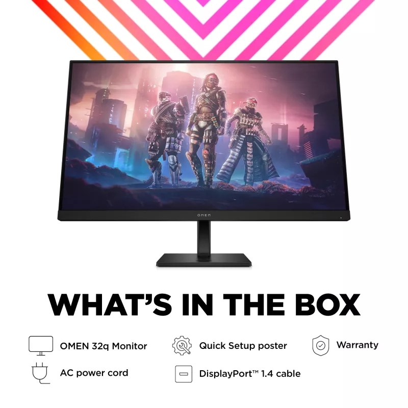 OMEN by HP 31,5 ίντσες QHD 165Hz Οθόνη Gaming - OMEN 32q