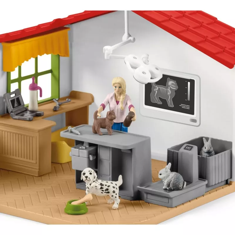 Κτηνιατρείο με ζώα Schleich 42502