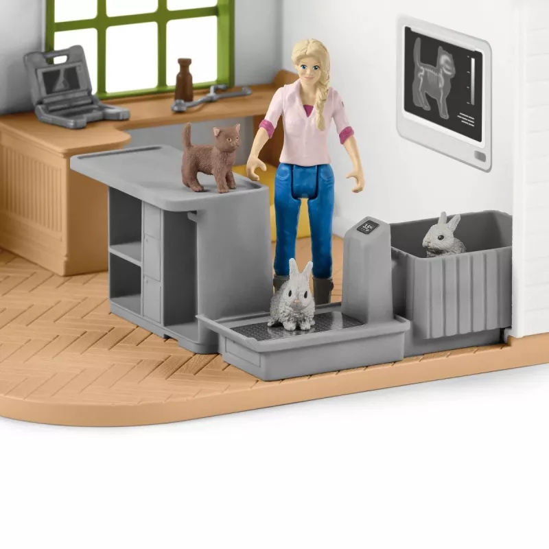 Κτηνιατρείο με ζώα Schleich 42502