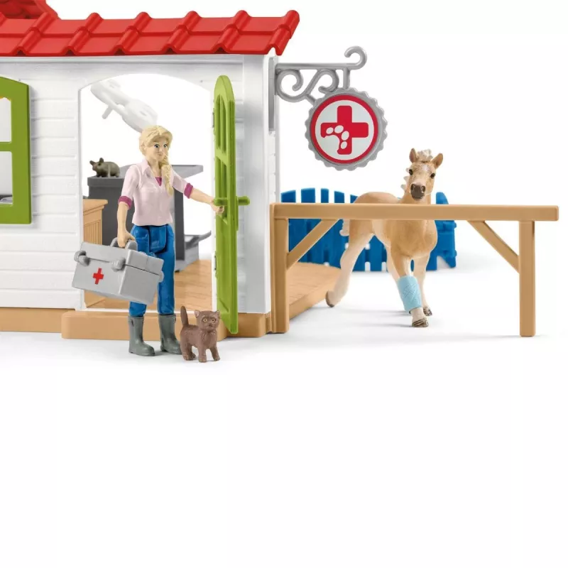 Κτηνιατρείο με ζώα Schleich 42502