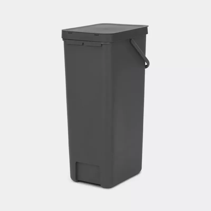 Brabantia Sort & Go 40L Ορθογώνιος κάδος ανακύκλωσης γκρι
