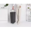 Brabantia Sort & Go 40L Ορθογώνιος κάδος ανακύκλωσης γκρι