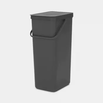 Brabantia Sort & Go 40L Ορθογώνιος κάδος ανακύκλωσης γκρι