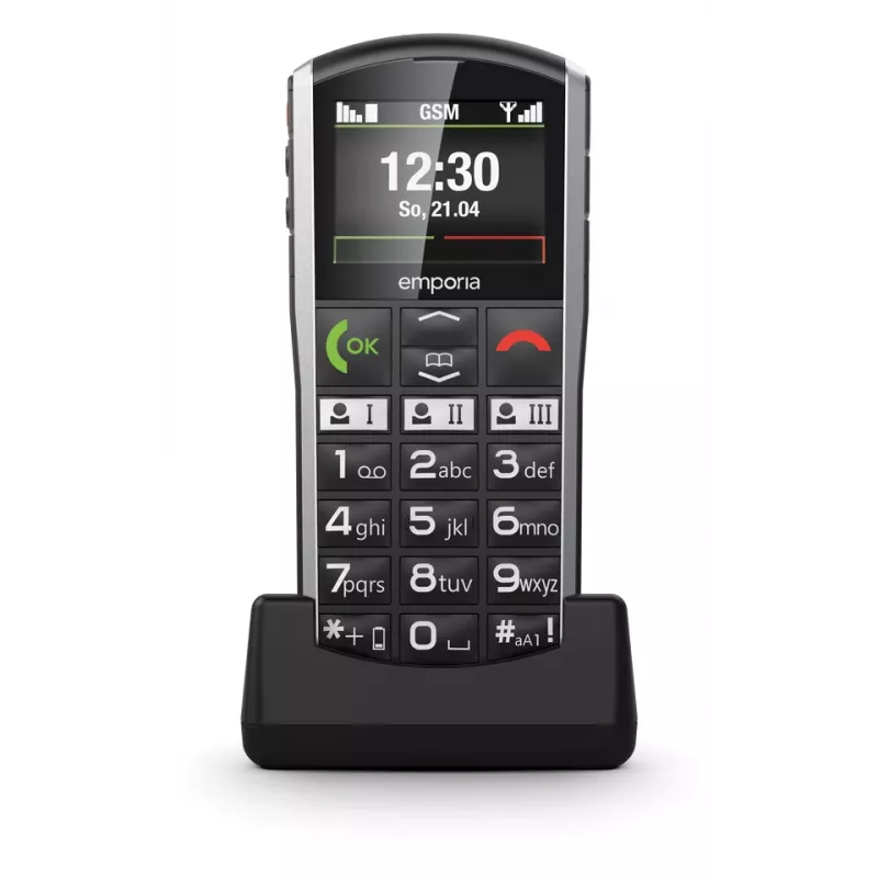 Emporia SIMPLICITY 5,08 cm (2 ίντσες) 94 g μαύρο, ασημί