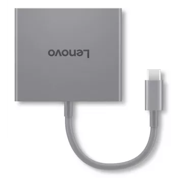 Lenovo GX91R64790 Σταθμός σύνδεσης φορητού υπολογιστή/αντιγραφέας θυρών ενσύρματο USB 3.2 Gen 1 (3.1 Gen 1) Type-C Γκρι