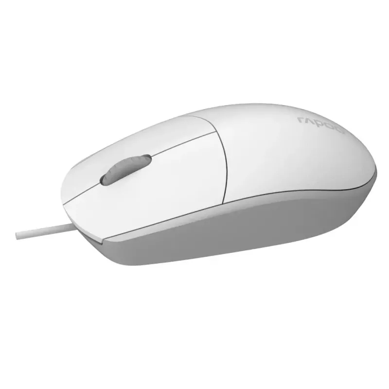 Ενσύρματο οπτικό ποντίκι Rapoo N100 λευκό USB (18102)