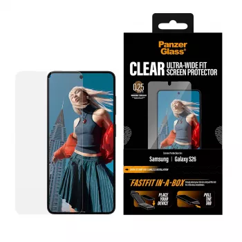 Προστασία οθόνης PanzerGlass για Samsung New Galaxy S 2026 — Ultra-Wide Fit, PET+σιλικόνη, FASTFIT