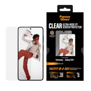 Μεμβράνη προστασίας οθόνης PanzerGlass για Samsung New Galaxy S 2026 Plus — Ultra-Wide Fit, PET+σιλικόνη, FASTFIT