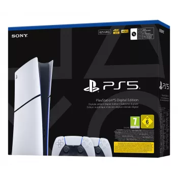 Κονσόλα παιχνιδιών Sony PlayStation 5 slim Digital 825 GB SSD, Wi‑Fi, Bluetooth, HDMI 2.1, λευκό/μαύρο