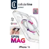 Cellularline Spin Mag - Θήκη iPhone 16 με περιστρεφόμενο δακτύλιο, συμβατή με οικοσύστημα Magsafe
