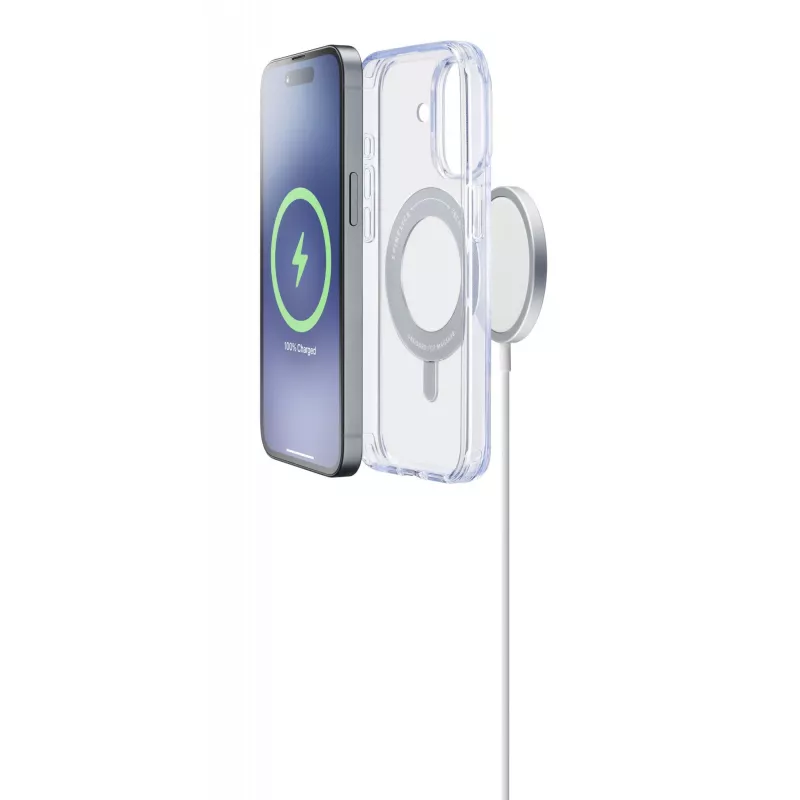 Cellularline Spin Mag - Θήκη iPhone 16 με περιστρεφόμενο δακτύλιο, συμβατή με οικοσύστημα Magsafe