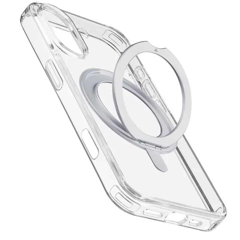 Cellularline Spin Mag - Θήκη iPhone 16 με περιστρεφόμενο δακτύλιο, συμβατή με οικοσύστημα Magsafe