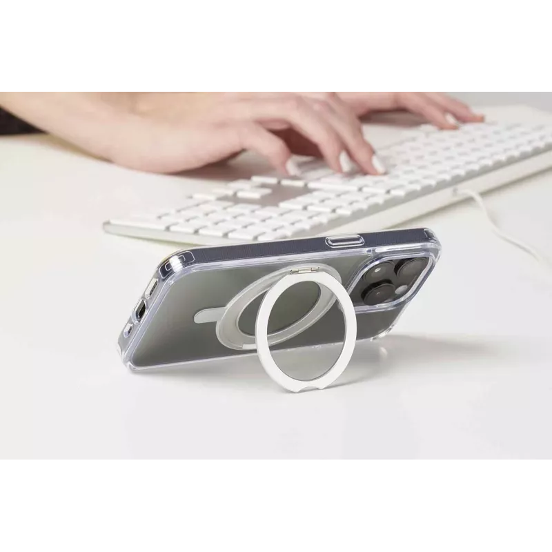 Cellularline Spin Mag - Θήκη iPhone 16 με περιστρεφόμενο δακτύλιο, συμβατή με οικοσύστημα Magsafe