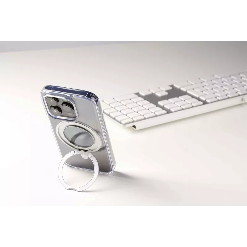Cellularline Spin Mag - Θήκη iPhone 16 με περιστρεφόμενο δακτύλιο, συμβατή με οικοσύστημα Magsafe