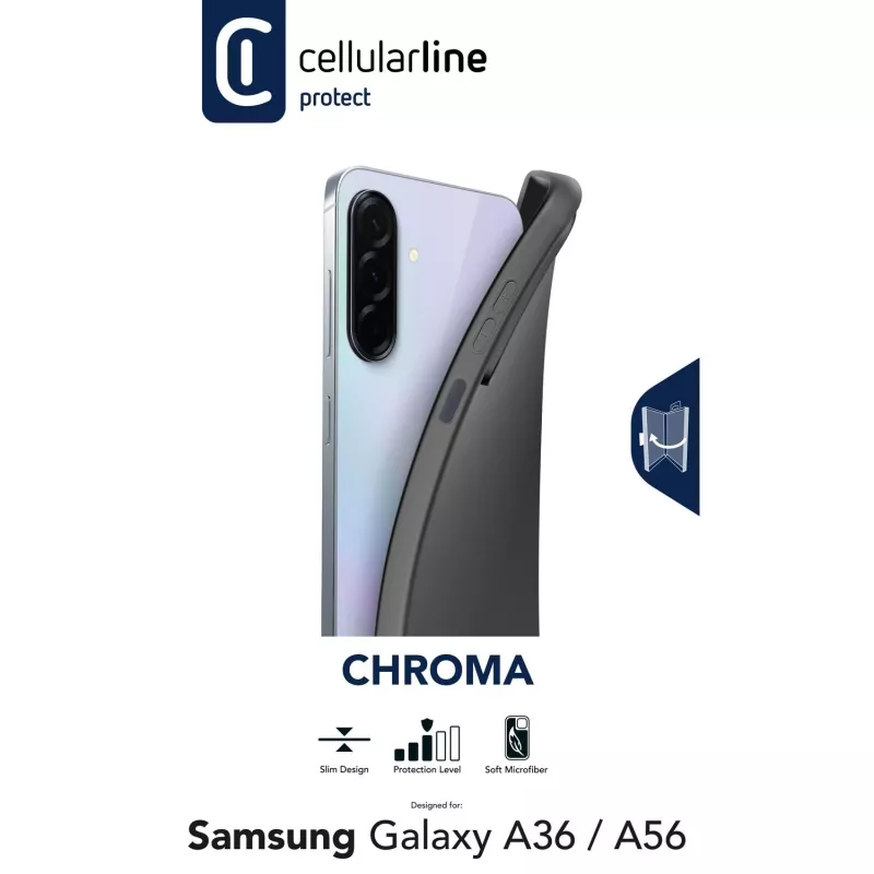 Cellularline Chroma – Galaxy A36/A56 Πολύχρωμη μαλακή λαστιχένια θήκη