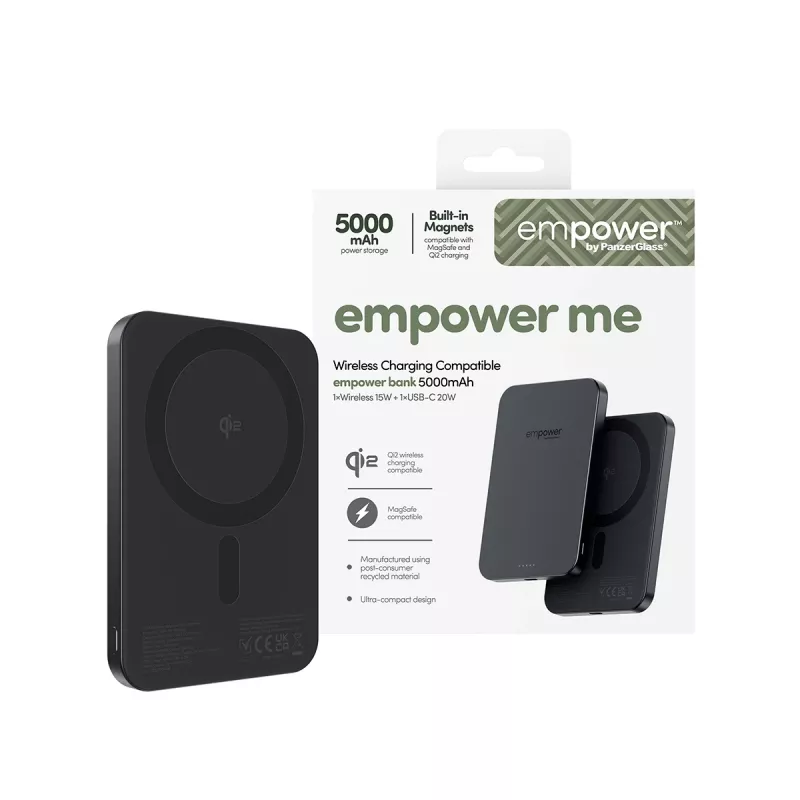 Powerbank PanzerGlass empower™ 5000mAh Space Black φορητός φορτιστής