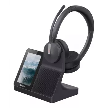Yealink WH64 Dual Headset — Ενσύρματο & Ασύρματο Bluetooth, Supraaural, Κεφαλόδεσμος, Εμβέλεια 50 m, Μαύρο