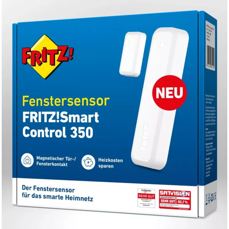 FRITZ Smart Control 350 Ασύρματος αισθητήρας πόρτας/παραθύρου Λευκό