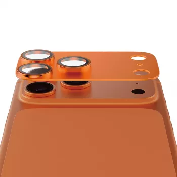 Προστασία κάμερας PanzerGlass Fender για iPhone 17 Pro — Σιλικόνη, Cosmic Orange, ανθεκτικό σε γρατσουνιές και κραδασμούς