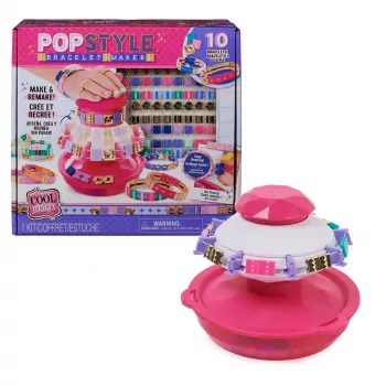 Cool Maker, PopStyle σετ χειροτεχνίας βραχιολιών με 170 χάντρες, 10 βραχιόλια πλέξιμο και αναδιαμόρφωση (η συσκευασία μπορεί να διαφέρει), παιχνίδι χειροτεχνίας για παιδιά από 7 ετών