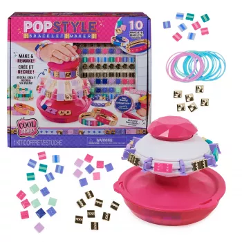 Cool Maker, PopStyle σετ χειροτεχνίας βραχιολιών με 170 χάντρες, 10 βραχιόλια πλέξιμο και αναδιαμόρφωση (η συσκευασία μπορεί να διαφέρει), παιχνίδι χειροτεχνίας για παιδιά από 7 ετών